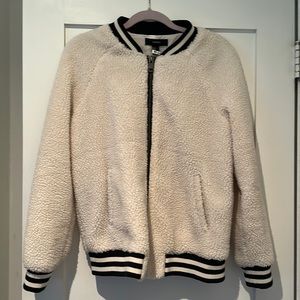 Teddy Bomber Jacket Size Medium